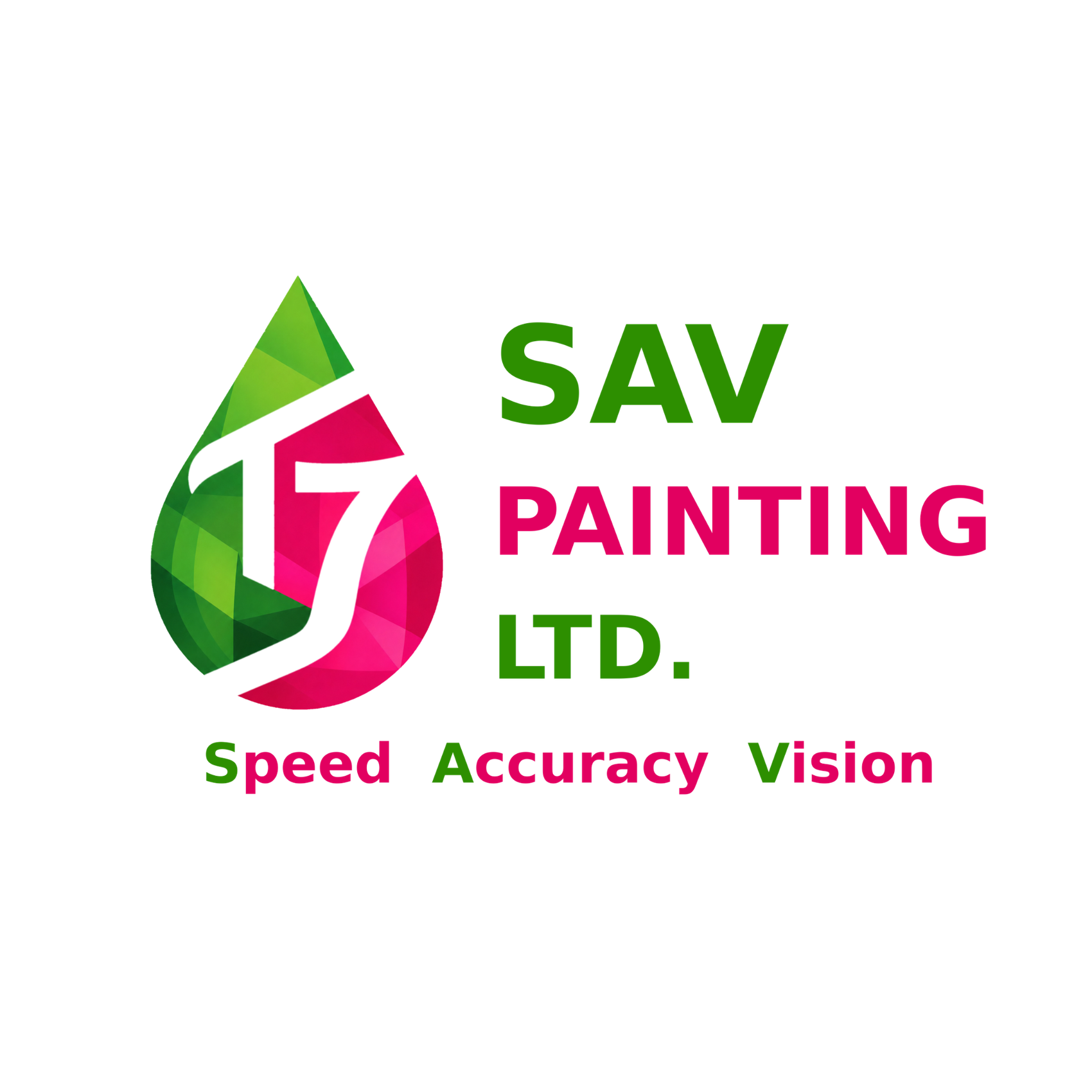 SAV PAINTING LTD. Speed Accuracy Vision logo