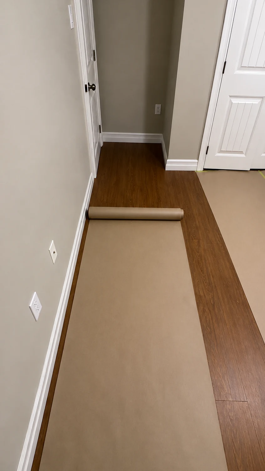 Detailed home protection before painting