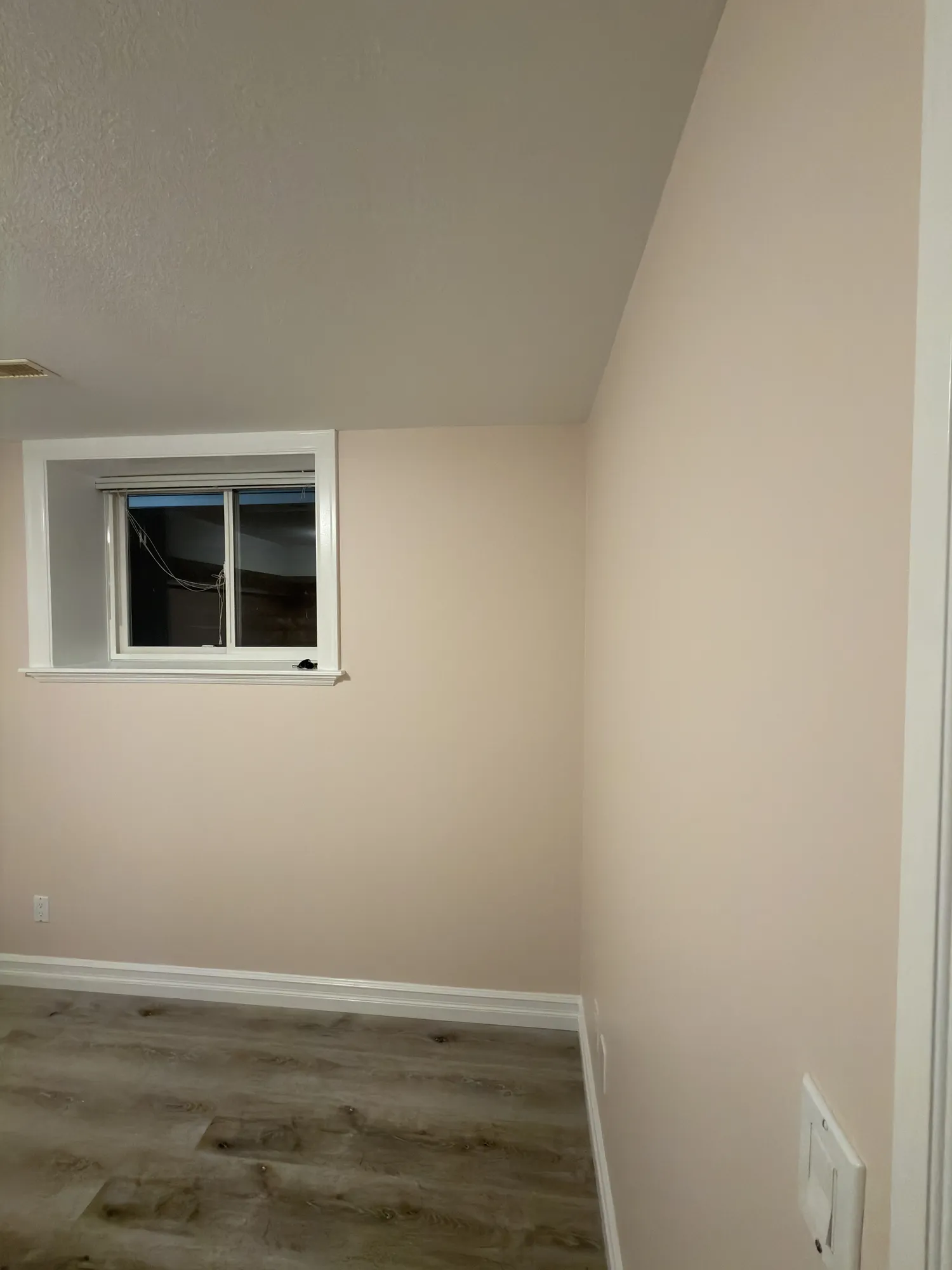 Clean residential paint finish on walls and ceiling